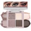 4Colors Eyeshadow Makeup Palette,Nude Gray Black Natural Neutral Powde Eye Shadow Palette for Older Women,Long Lasting Naturing-Looking,Lightweight,Waterproof,Eye Makeup Kit Travel Size view 1