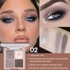 4Colors Eyeshadow Makeup Palette,Nude Gray Black Natural Neutral Powde Eye Shadow Palette for Older Women,Long Lasting Naturing-Looking,Lightweight,Waterproof,Eye Makeup Kit Travel Size view 2