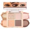 4Colors Eyeshadow Makeup Palette,Nude Champagne Natural Neutral Powde Eye Shadow Palette for Older Women,Long Lasting Naturing-Looking,Lightweight,Waterproof,Eye Makeup Kit Travel Size view 1