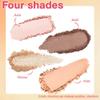 4Colors Eyeshadow Makeup Palette,Nude Champagne Natural Neutral Powde Eye Shadow Palette for Older Women,Long Lasting Naturing-Looking,Lightweight,Waterproof,Eye Makeup Kit Travel Size view 4