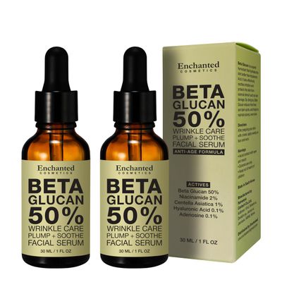 50% Beta Glucan Anti-Aging, Plumping Serum (1.01 Fl Oz (Pack of 2), 2pcs)