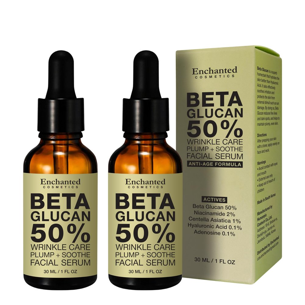 50% Beta Glucan Anti-Aging, Plumping Serum (1.01 Fl Oz (Pack of 2), 2pcs)