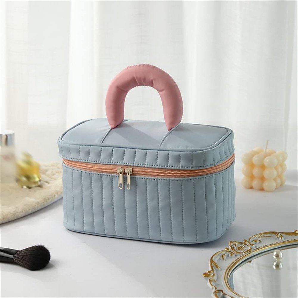 NSUQOA JSEIAJB Makeup Bag Split Mesh Bag Storage Bag Hand in Hand Multifunctional Travel Storage Wash Bag(E)