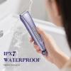2-in-1 Electric Bikini Trimmer for Women, IPX7 Waterproof, Rechargeable Razor with Double-Edged Blade, Portable Hair Removal Shaver for Wet and Dry Use (Purple) view 2