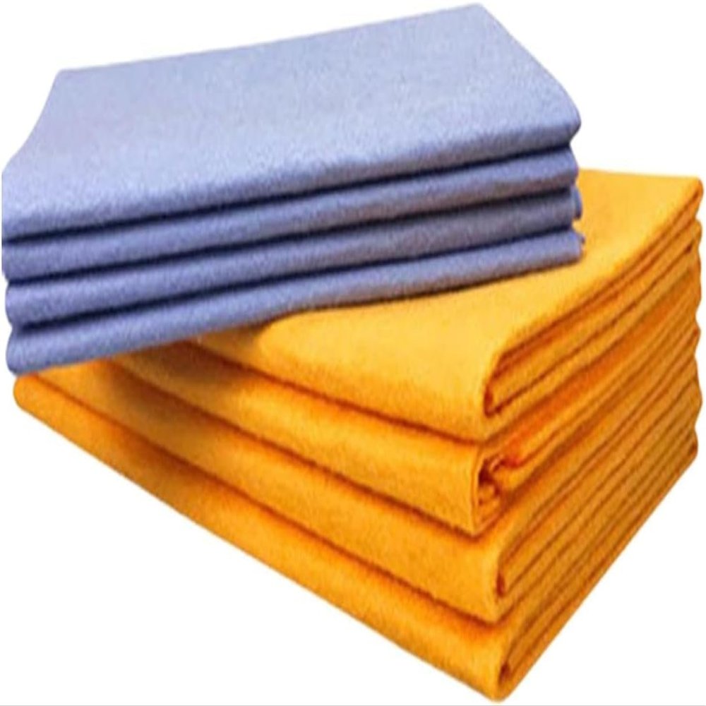 8-Pack Ultra-Absorbent Chamois Shammy Towels  Multi-Purpose Cleaning Cloths, Super Absorbent & Machine Washable, Non-Scratch Woven Fabric for Car Drying, Windows, Floors & Pets