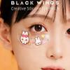 Black Wings 6 Pairs Silicone Eye Patches with Self-Adhesive Design - Cute Bear & Rabbit Inspired Eye Care Patches (Little Bear Little Rabbit 6pairs) view 2