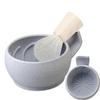Grandslam Shaving Bowl with Ridges, Shaving Mug with Brush Stand, Shaving Soap Bowl for Shaving Cream and Soap, Durable & Holds Heat Longer, Rich & Thick Lather, Great for Traveling and Use at Home view 1