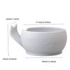Grandslam Shaving Bowl with Ridges, Shaving Mug with Brush Stand, Shaving Soap Bowl for Shaving Cream and Soap, Durable & Holds Heat Longer, Rich & Thick Lather, Great for Traveling and Use at Home view 2