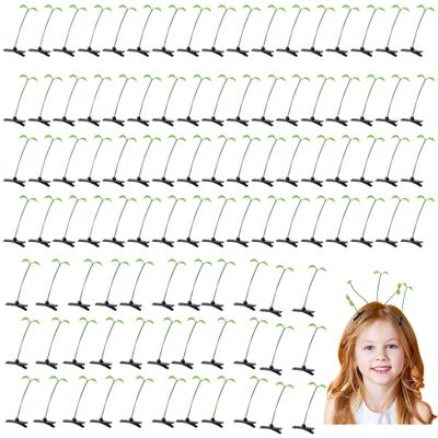 100Pcs Bean Sprout Hair Clips Plant Hairpins Funny Barrette Hair Accessories Party/Featival Headwear