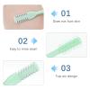 Bremorou Nose Hair Trimmer 3 Pcs Double Sided Knife Cutter 2-in-1 Nose Manual Trimmer 360 Rotating Nasal Hair Razor Portable Cutter Clippers for Men Women (Green) view 3