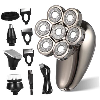 BESTYASH Electric Razor for Men Mustache Trimmer Facial Hair Removal Machine Electric Shaver Beard Clippers Nose Hair Trimmer