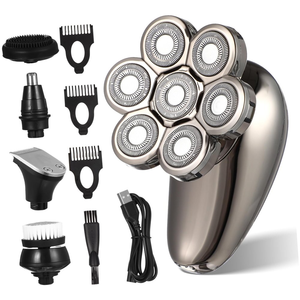 BESTYASH Electric Razor for Men Mustache Trimmer Facial Hair Removal Machine Electric Shaver Beard Clippers Nose Hair Trimmer