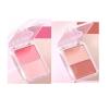 2 PCs Dual Colors Radiance Multi Purpose Watery Glossy Blusher Balm Palette, Glazed Matte Shimmer Makeup Blusher Cream Set,7.5g*2 PCs view 1