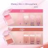 2 PCs Dual Colors Radiance Multi Purpose Watery Glossy Blusher Balm Palette, Glazed Matte Shimmer Makeup Blusher Cream Set,7.5g*2 PCs view 2