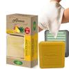 Airobazar Pineapple Essence Soap 3 in 1 Set: Natural Soap Bar, Soap Tray & Washcloth for Gentle Skin Care view 1