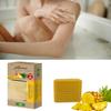 Airobazar Pineapple Essence Soap 3 in 1 Set: Natural Soap Bar, Soap Tray & Washcloth for Gentle Skin Care view 3