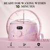 LANSLEYWAX Digital Waxing Kit for Women Men - Water Pink Waxing Machine with 39 Accessories - Hard Wax Kit for Arm Leg Brazilian Bikini Face Sensitive Skin, Wax Warmer Hair Removal for Home/Salon Use view 2