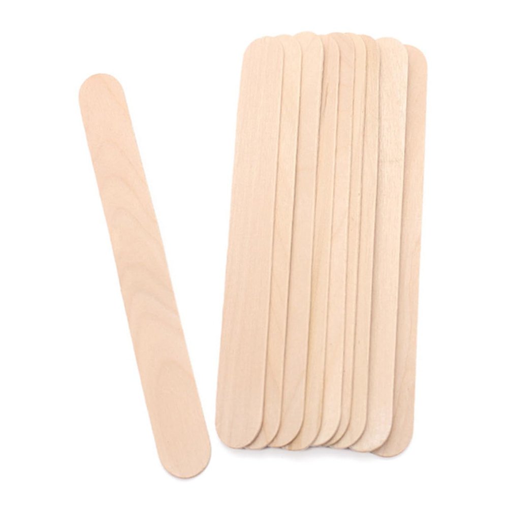 Cabilock 10-Piece Cosmetic Scraper Set Premium Unhairing Tool Tongue Spatula for Hair Removal and Beauty Care for Eyebrow and Waxing