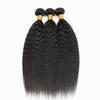 100% Human Hair Kinky Straight Bundles Weave Wefts Weaving Brazilian Remy Hair Extensions 100g/Bundle Double Weft 1 Bundle Natural Color (Kinky Straight, 16inch) view 4