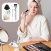 BOHUIZ 4Pcs Makeup Foundation Mixing Palette Set, Including Spatula Makeup Brush, Palette Tray, Powder Puff Make Up Accessories for Women Girl Make Up Cosmetic Spatula Tool view 4