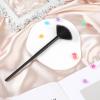 12Pcs Black Soft Fan Brushes for Facial Masks - Gentle & Comfortable Skincare Applicators view 3