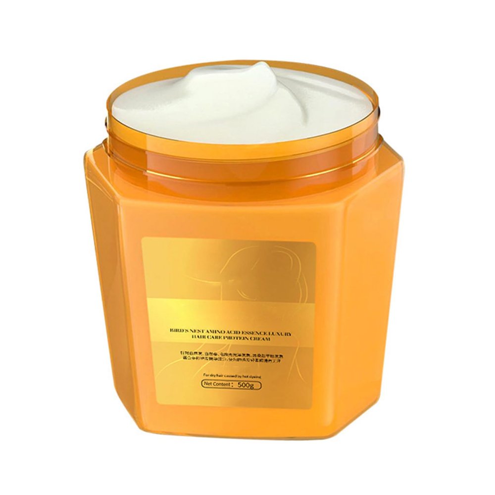 Aislor Collagen Hair Conditioner 500g Protein Repair Mask for Damaged Dry Hair Deep Nourishment Hydration Yellow One Size