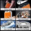 Portable Rotary Dual Ring Electric Shaver - Waterproof Magnetic Blade, Mini Small Steel Cannon Rotary Dual Ring Men's Electric Shavers - USB Rechargeable One-Button for Business Trip (D-White) view 3