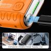 Portable Rotary Dual Ring Electric Shaver - Waterproof Magnetic Blade, Mini Small Steel Cannon Rotary Dual Ring Men's Electric Shavers - USB Rechargeable One-Button for Business Trip (B-Blue) view 4