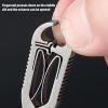 SPYMINNPOO Nose Hair Scissors, Ti Alloy Round Tip Nose Hair Trimming Scissors for Eyebrows Beard view 2