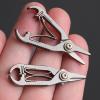 SPYMINNPOO Nose Hair Scissors, Ti Alloy Round Tip Nose Hair Trimming Scissors for Eyebrows Beard view 3