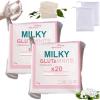 Milky Gluta White Soap 20x, Milky Gluta White Soap, MilkyGluta Whites Bar Soap, Glutamilk  Soaps, Glutamilk Premium Soaps for Face & Body, Deep Cleanse, Exfoliate (1, 2pcs) view 1