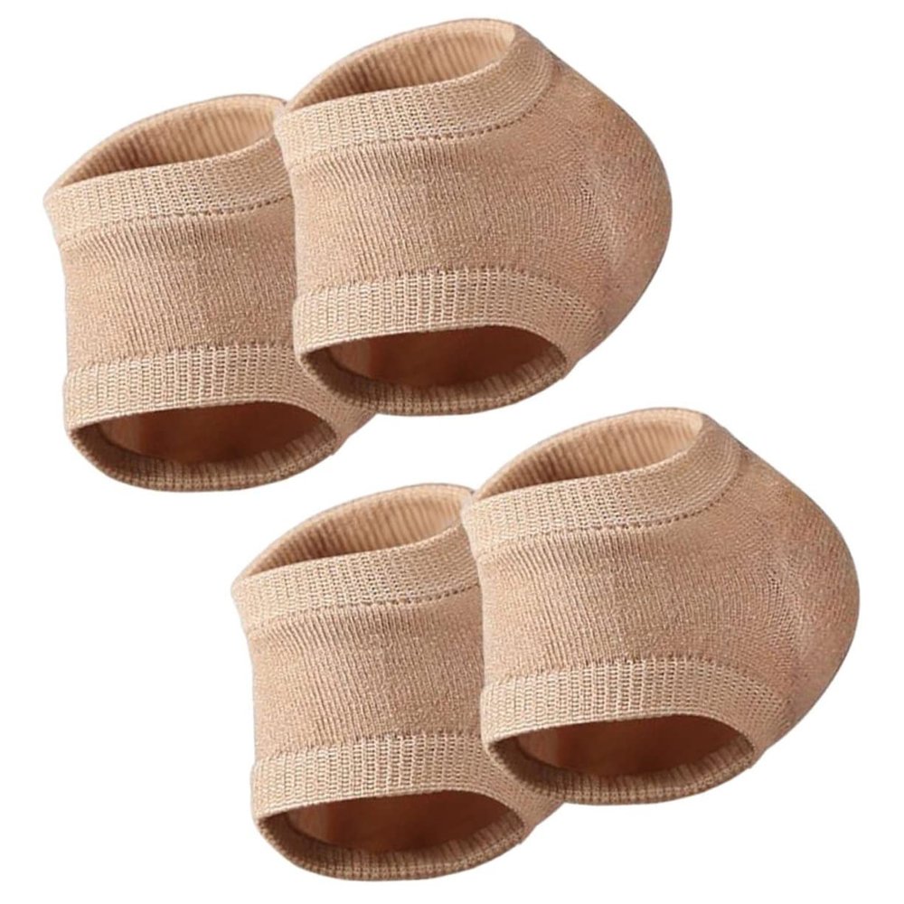 ASAKKURA 2 Pairs Gel Heel Socks for Women Moisturizing Cracked Heel Covers Breathable and Flexible Design for Daily Use and Foot Care Skin Friendly and Comfortable