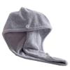 Beaupretty Coral Microfiber Hair Drying Towel Thick Absorbent Quick Dry Cap for Women Fast Drying Hair Wrap Elastic Design view 1