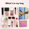 Dwvtfsm Beach Giraffe Makeup Bag For Women, Waterproof Linen Travel Cosmetic Organizer Lightweight Zipper Travel Toiletry Bag Organizer Makeup Brushes Storage Bag view 3