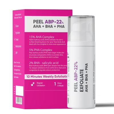 KP Regular Use Exfoliating Peel AHA 15% + PH 5% + BHA 2% Peeling Solution, 30ml | For Glowing Skin, Smooth Texture & Pore Cleansing | Weekend Facial Exfoliator