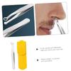 ASAKKURA Stainless Steel Round Head Nose Hair Trimmer and Beard Grooming Tool Set Precision Nose Hair Clips Easy to Use for Men view 4