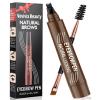 Eyebrow Pencil - Microblading Eyebrow Pen Waterproof 4 Fork Tip Multi-Used Eye Brow Pencils for Women Long-Lasting, Precise Natural Brow Magic Eyebrow Pencil with Hair Like StrokesLightBrown view 3