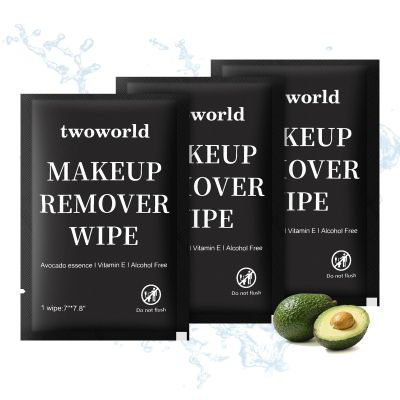 Makeup Remover Wipes Bulk Individually Wrapped,Travel Makeup Wipes Gentle for Face Cleansing Mascara Lipstick Travel Hotelblack,pack of 150)