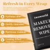 Makeup Remover Wipes Bulk Individually Wrapped,Travel Makeup Wipes Gentle for Face Cleansing Mascara Lipstick Travel Hotelblack,pack of 150) view 3
