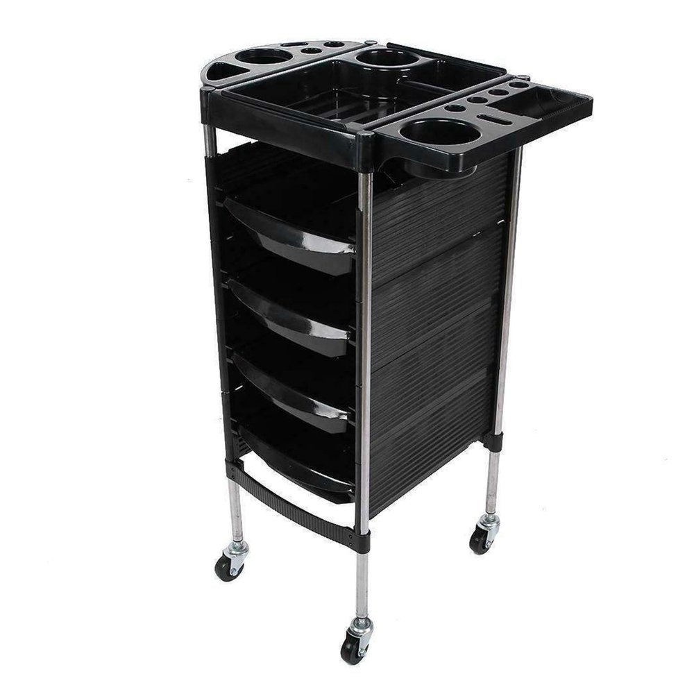 YHHLWXMDZ Salon Trolley Cart, Salon Stations for Hair Stylist, with Worktop, Portable Salon Station, for Barber Shop and SPA Shop