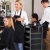 YHHLWXMDZ Salon Trolley Cart, Salon Stations for Hair Stylist, with Worktop, Portable Salon Station, for Barber Shop and SPA Shop view 2