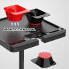 Salon Stations for Hair Stylist, Salon Tray on Wheels,Tray Cart with 2 Magnetic Bowls, for Barber Shop and SPA Shop view 4