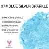 Erinde Glitter Shimmer Sparkle Eyeshadow Palette, Blue Glitter Sparkle Eye Shadow Makeup, Single Monochrome Long-Lasting Eye Makeup, Smooth Formula, Vegan & Cruelty-Free, C07 Blue Silver Sparkle view 3