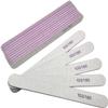 10-Pack Professional Nail Files, Double-Sided 100/180 Grit, White and Pink view 1