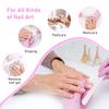 10-Pack Professional Nail Files, Double-Sided 100/180 Grit, White and Pink view 2