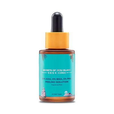 KP Korean Peeling Solution | 25% AHA, 2% BHA, 5% PHA | Exfoliates Dead Skin | Improves Skin Texture & Tone | Reveals Fresh, Clear Look | Suitable for All Skin Types | 1.01 Fl Oz (30ml)