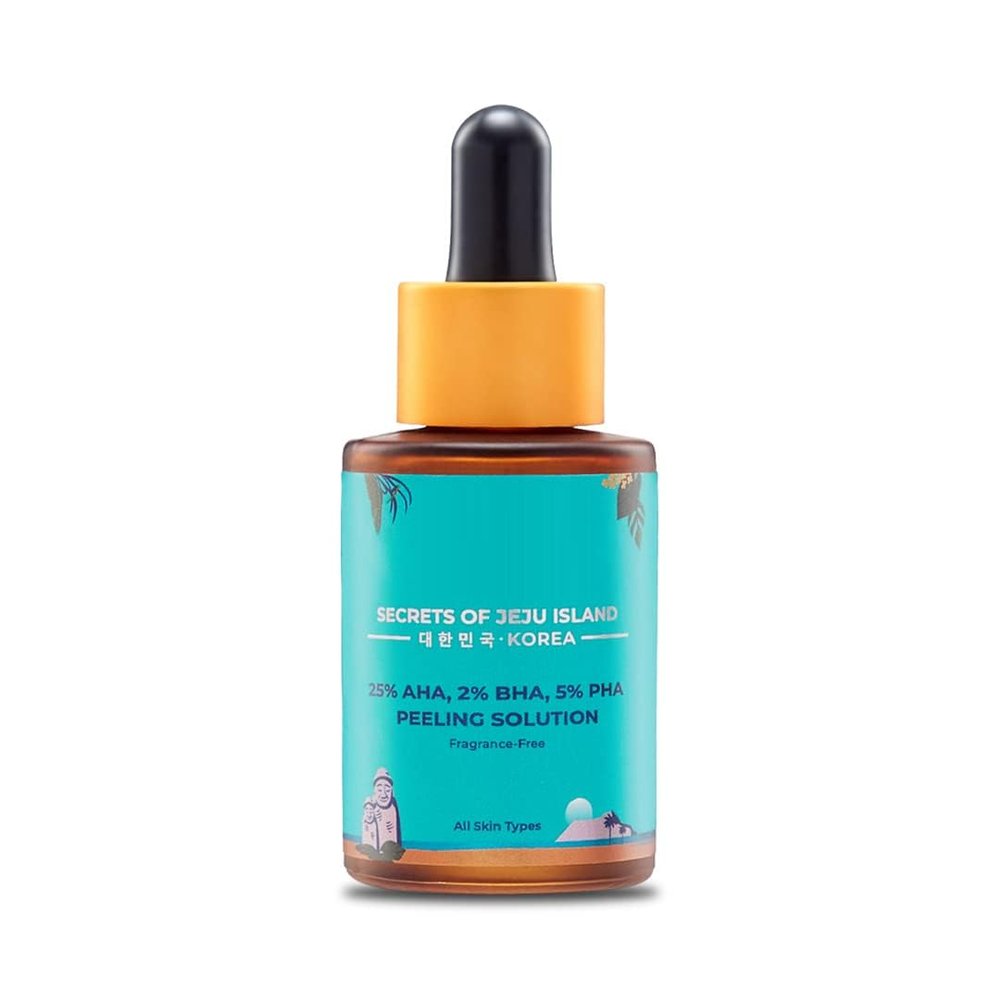 KP Korean Peeling Solution | 25% AHA, 2% BHA, 5% PHA | Exfoliates Dead Skin | Improves Skin Texture & Tone | Reveals Fresh, Clear Look | Suitable for All Skin Types | 1.01 Fl Oz (30ml)