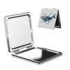 SDTYKHJ Blue Whale Travel Makeup Mirror Double Sided 1X/2X Magnification Compact Vanity Mirror for Women Magnifying Cosmetic Mirror Folding Handheld Mirror for Purse Pocket view 1