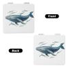 SDTYKHJ Blue Whale Travel Makeup Mirror Double Sided 1X/2X Magnification Compact Vanity Mirror for Women Magnifying Cosmetic Mirror Folding Handheld Mirror for Purse Pocket view 2