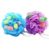 Vaguelly 4pcs Loving Heart Bath Balls Sponge Shower Balls Lightweight Boys and Girls Bathroom Decor Exfoliating Sponges view 2